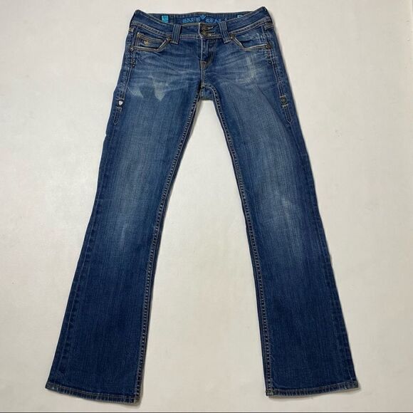 Sang Real | Factory Distressed Boot Cut Jeans - Picture 1 of 11